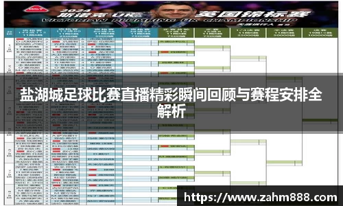盐湖城足球比赛直播精彩瞬间回顾与赛程安排全解析